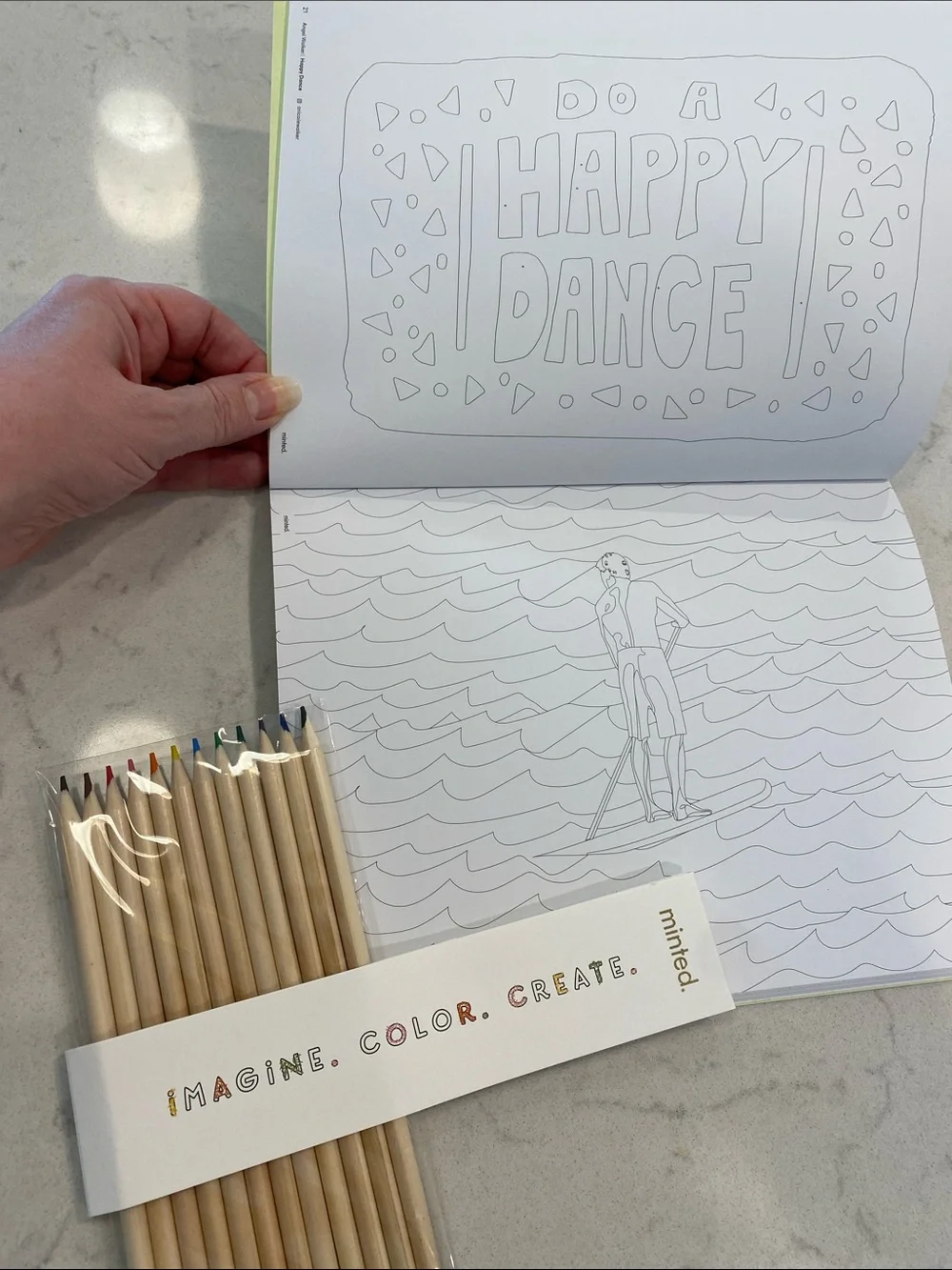 Minted kit - wrapping paper, cards, artist coloring book